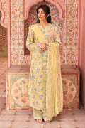 Cross Stitch | Premium Lawn 25 | SUNSHINE DREAM - by - Libasekhas UK - Registered Vendor of : Cross Stitch - 100% Original Designer Dresss
