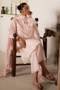 Cross Stitch | Mahiri Lawn 25 | PEACH PEARL - by - Libasekhas UK - Registered Vendor of : Cross Stitch - 100% Original Designer Dresss