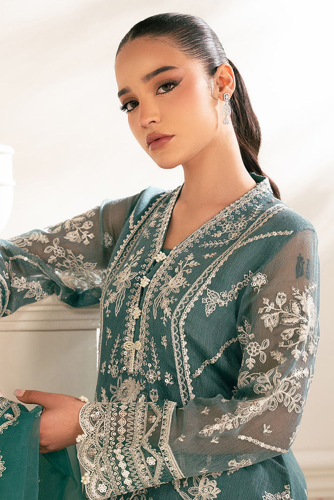 Cross Stitch | Luxe Atelier 25 | NORTH SEA - by - Libasekhas UK - Registered Vendor of : Cross Stitch - 100% Original Designer Dresss