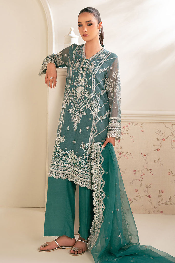 Cross Stitch | Luxe Atelier 25 | NORTH SEA - by - Libasekhas UK - Registered Vendor of : Cross Stitch - 100% Original Designer Dresss