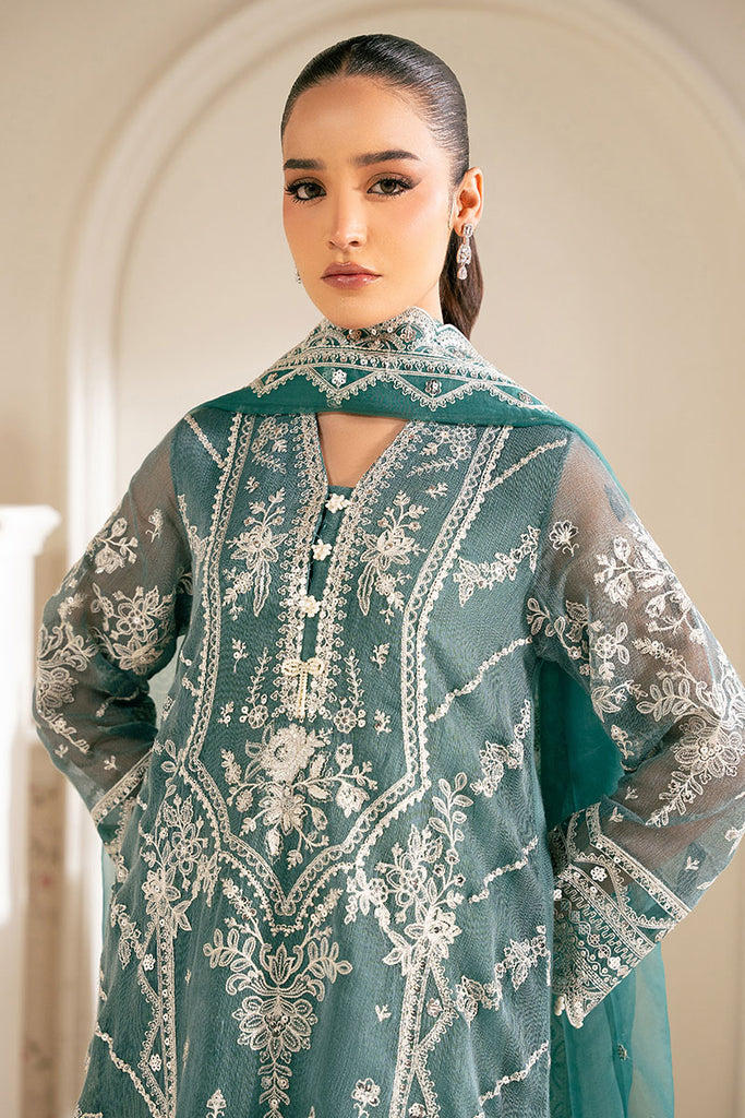 Cross Stitch | Luxe Atelier 25 | NORTH SEA - by - Libasekhas UK - Registered Vendor of : Cross Stitch - 100% Original Designer Dresss