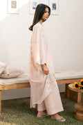 Cross Stitch | Mahiri Lawn 25 | PEACH BLOOM - by - Libasekhas UK - Registered Vendor of : Cross Stitch - 100% Original Designer Dresss