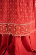 Cross Stitch | Luxe Atelier 25 | VERMILION CARDINAL - by - Libasekhas UK - Registered Vendor of : Cross Stitch - 100% Original Designer Dresss