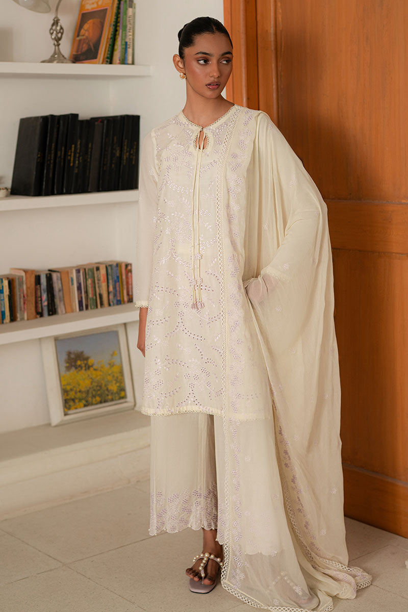 Cross Stitch | Mahiri Lawn 25 | LAVENDER WHISPER - by - Libasekhas UK - Registered Vendor of : Cross Stitch - 100% Original Designer Dresss