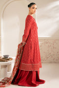 Cross Stitch | Luxe Atelier 25 | VERMILION CARDINAL - by - Libasekhas UK - Registered Vendor of : Cross Stitch - 100% Original Designer Dresss