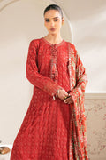Cross Stitch | Luxe Atelier 25 | VERMILION CARDINAL - by - Libasekhas UK - Registered Vendor of : Cross Stitch - 100% Original Designer Dresss