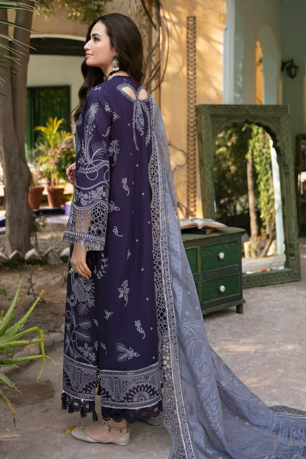 Jazmin | Shahkaar Luxury Eid Lawn SS26 | SL22-D1 - by Libasekhas UK - Registered Vendor of : Jazmin - 100% Original Designer Dress