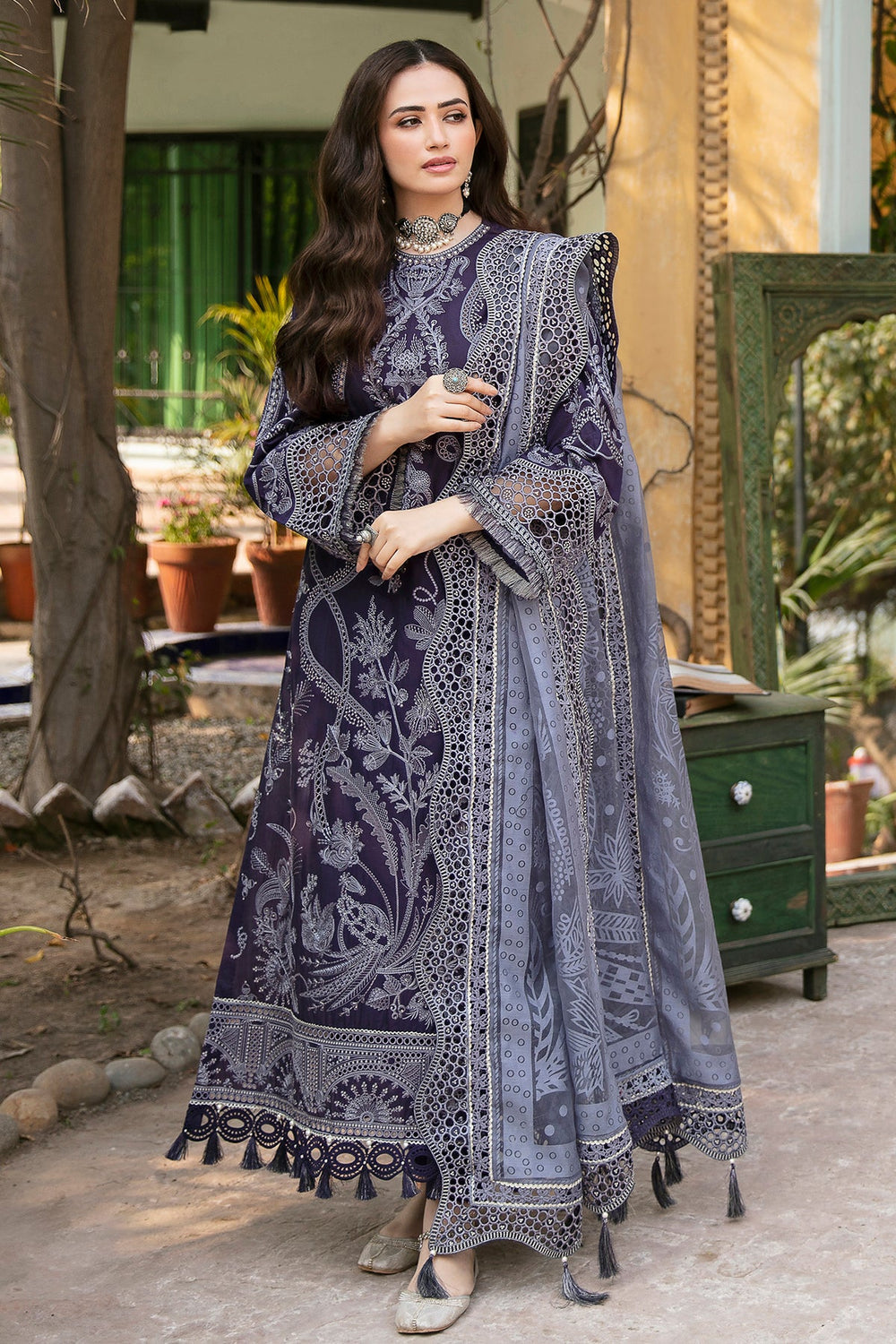Jazmin | Shahkaar Luxury Eid Lawn SS26 | SL22-D1 - by Libasekhas UK - Registered Vendor of : Jazmin - 100% Original Designer Dress