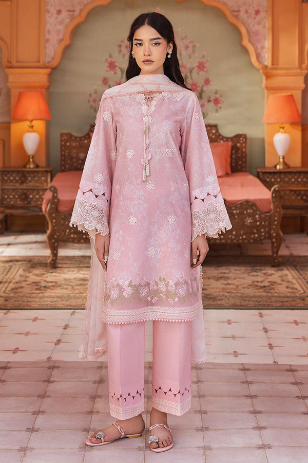 Cross Stitch | Premium Lawn 25 | FLORAL TIE - by - Libasekhas UK - Registered Vendor of : Cross Stitch - 100% Original Designer Dresss