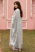 Cross Stitch | Premium Lawn 25 | GRAY FROST - by - Libasekhas UK - Registered Vendor of : Cross Stitch - 100% Original Designer Dresss