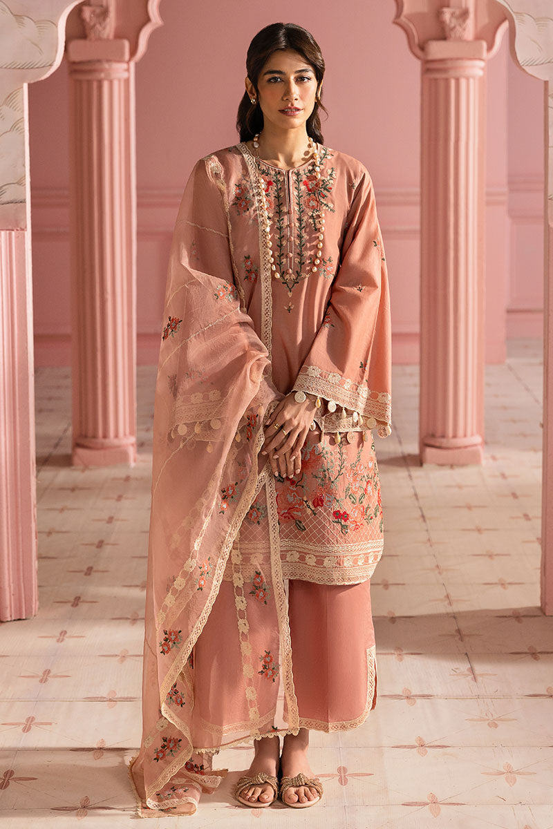 Cross Stitch | Premium Lawn 25 | ROSE QUARTZ - by - Libasekhas UK - Registered Vendor of : Cross Stitch - 100% Original Designer Dresss