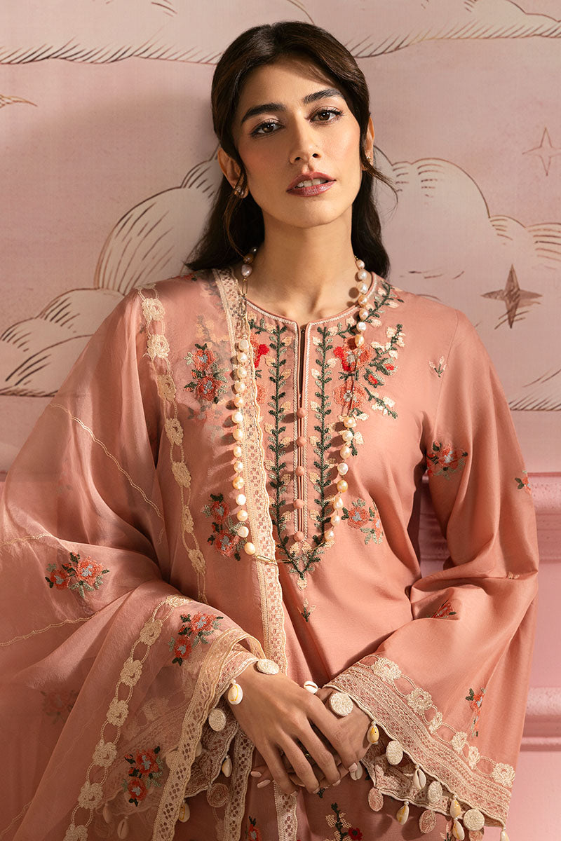 Cross Stitch | Premium Lawn 25 | ROSE QUARTZ - by - Libasekhas UK - Registered Vendor of : Cross Stitch - 100% Original Designer Dresss