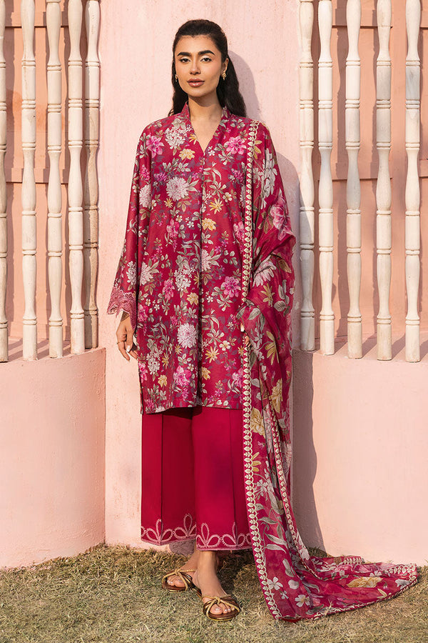 Cross Stitch | Premium Lawn 25 | WHIMSICAL ZEST - by - Libasekhas UK - Registered Vendor of : Cross Stitch - 100% Original Designer Dresss