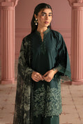 Cross Stitch | Premium Lawn 25 | VIRIDIAN GREEN - by - Libasekhas UK - Registered Vendor of : Cross Stitch - 100% Original Designer Dresss
