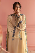 Cross Stitch | Premium Lawn 25 | BLUE ALLURE - by - Libasekhas UK - Registered Vendor of : Cross Stitch - 100% Original Designer Dresss
