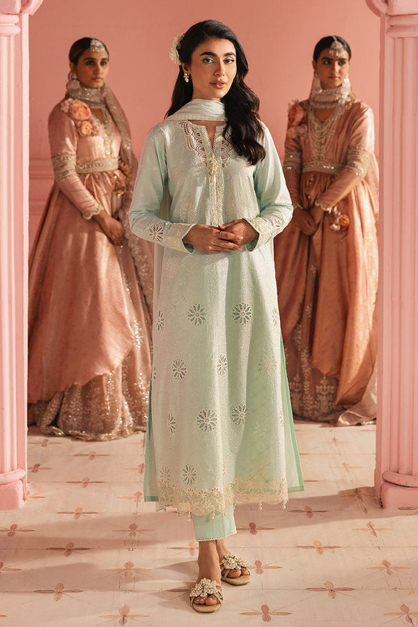 Cross Stitch | Premium Lawn 25 | SKY WHISPER - by - Libasekhas UK - Registered Vendor of : Cross Stitch - 100% Original Designer Dresss