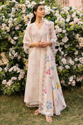 Cross Stitch | Premium Lawn 25 | PASTEL BLOOM - by - Libasekhas UK - Registered Vendor of : Cross Stitch - 100% Original Designer Dresss