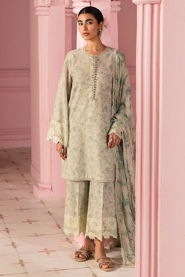 Cross Stitch | Premium Lawn 25 | SAGE GLEAM - by - Libasekhas UK - Registered Vendor of : Cross Stitch - 100% Original Designer Dresss