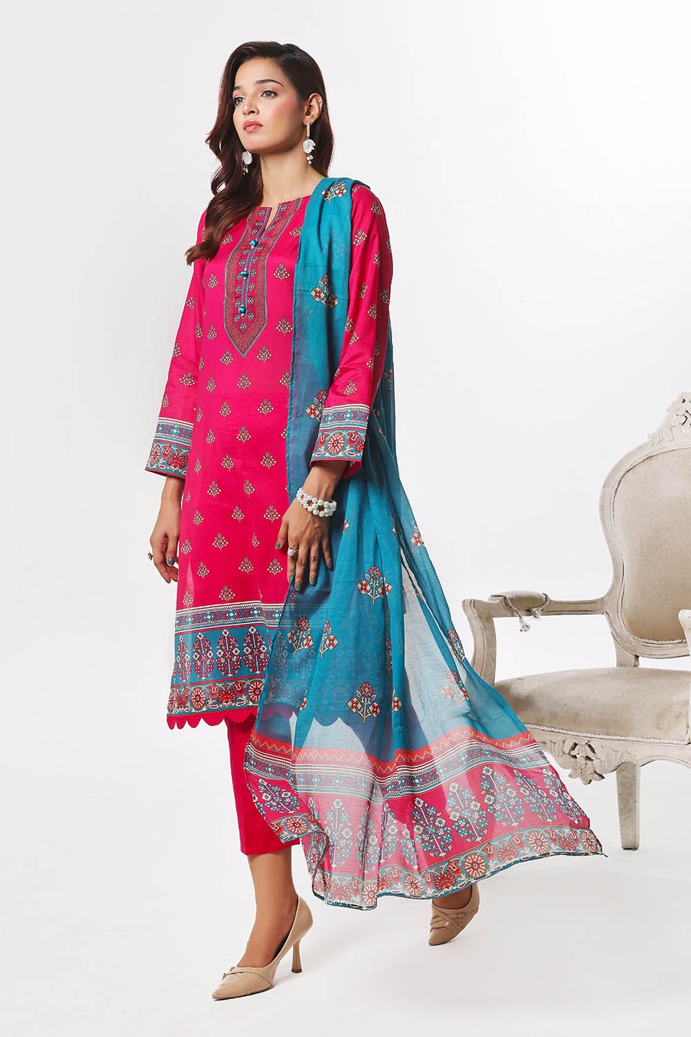 Gul Ahmed | Summer Special 25 | CLP-52209 - by - Libasekhas UK - Registered Vendor of : Gul Ahmed - 100% Original Designer Dresss