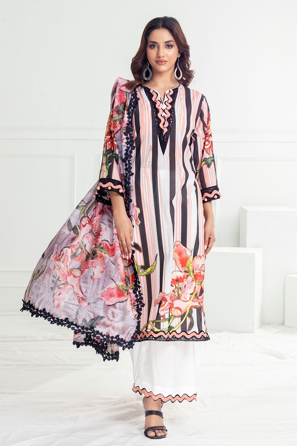 Gul Ahmed | Festive Capsule 25 | PC-52004 - by - Libasekhas UK - Registered Vendor of : Hoorain Designer Wear - 100% Original Designer Dresss
