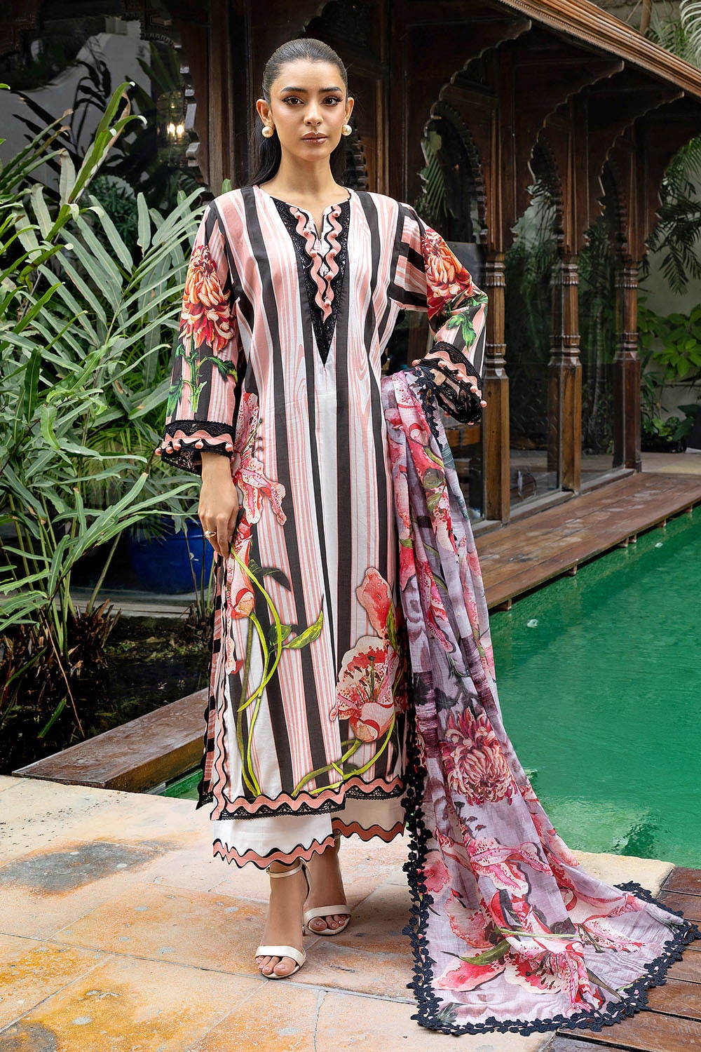 Gul Ahmed | Festive Capsule 25 | PC-52004 - by - Libasekhas UK - Registered Vendor of : Hoorain Designer Wear - 100% Original Designer Dresss