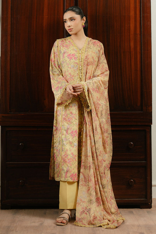 Cross Stitch | Daily Wear 25 | VERDANT GLOOM-3 PC - by - Libasekhas UK - Registered Vendor of : Cross Stitch - 100% Original Designer Dresss