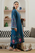 Cross Stitch | Daily Wear 25 | MIDNIGHT TIDE-3 - by - Libasekhas UK - Registered Vendor of : Cross Stitch - 100% Original Designer Dresss