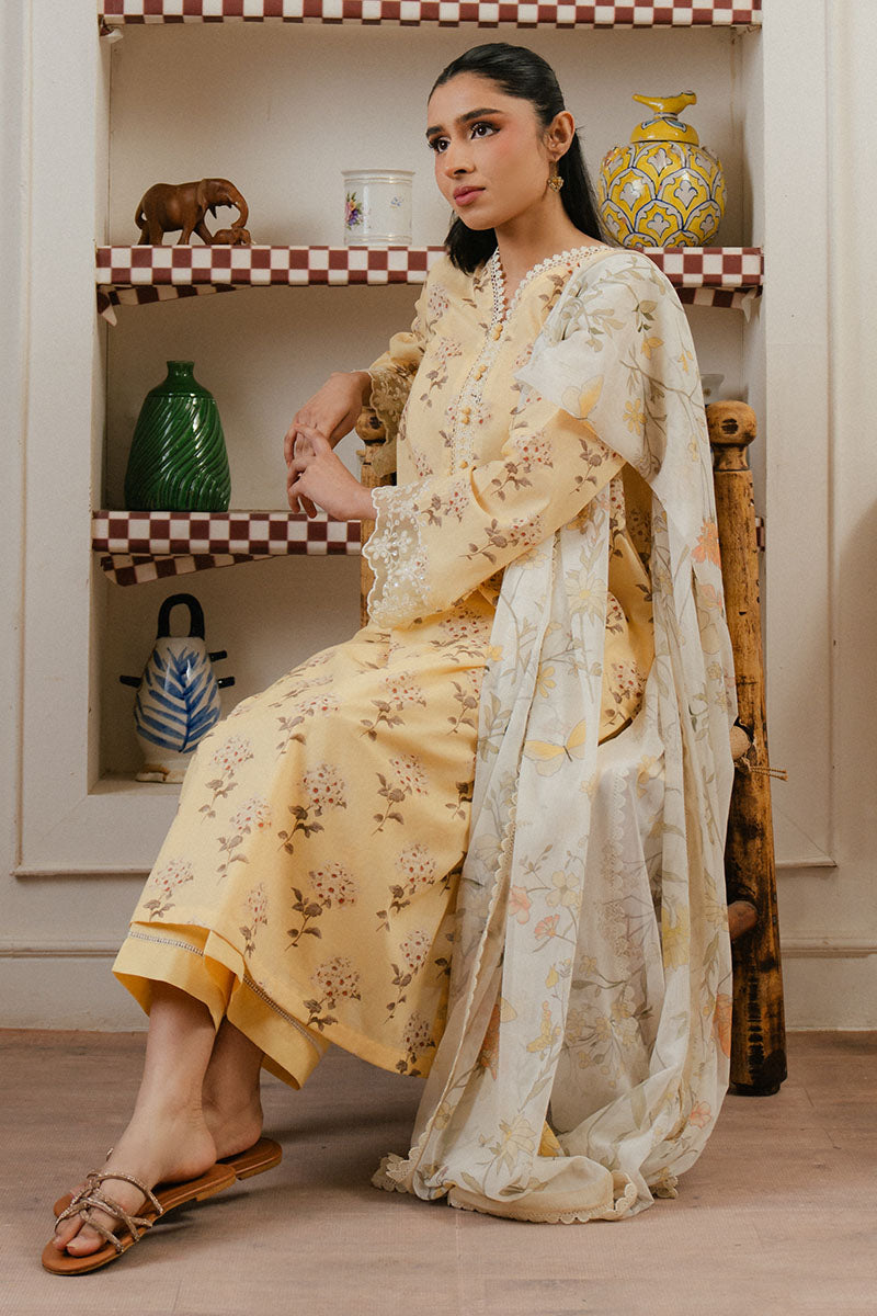 Cross Stitch | Daily Wear 25 | ORCHID IMPRESSION-3 PC - by - Libasekhas UK - Registered Vendor of : Cross Stitch - 100% Original Designer Dresss