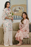 Cross Stitch | Daily Wear 25 | PEACH DUST-2 PC - by - Libasekhas UK - Registered Vendor of : Cross Stitch - 100% Original Designer Dresss