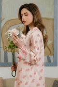 Cross Stitch | Daily Wear 25 | PEACH DUST-2 PC - by - Libasekhas UK - Registered Vendor of : Cross Stitch - 100% Original Designer Dresss