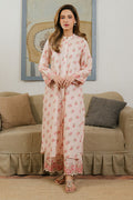 Cross Stitch | Daily Wear 25 | PEACH DUST-2 PC - by - Libasekhas UK - Registered Vendor of : Cross Stitch - 100% Original Designer Dresss