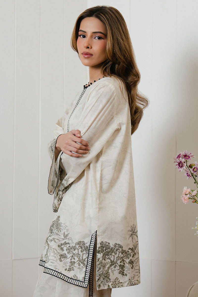 Cross Stitch | Daily Wear 25 | BISQUE TALE-2 PC - by - Libasekhas UK - Registered Vendor of : Cross Stitch - 100% Original Designer Dresss