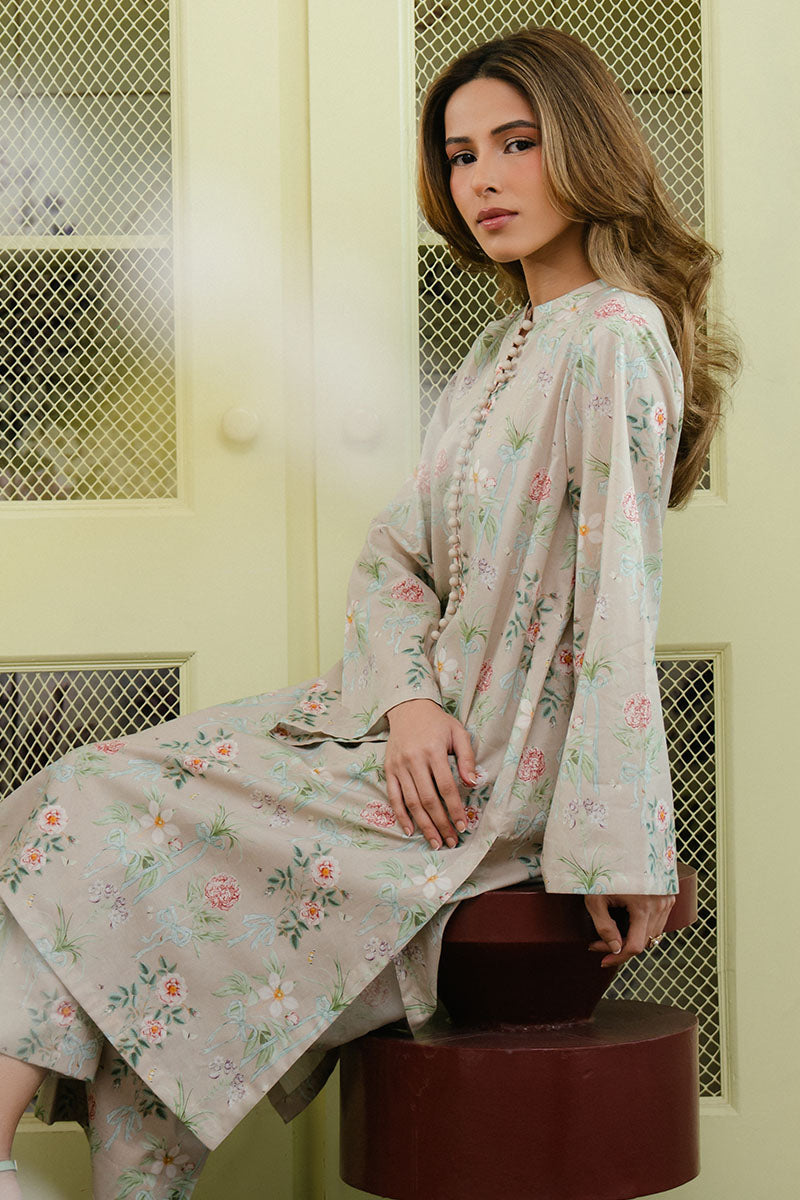 Cross Stitch | Daily Wear 25 | SERENE GLAM-2 PC - by - Libasekhas UK - Registered Vendor of : Cross Stitch - 100% Original Designer Dresss
