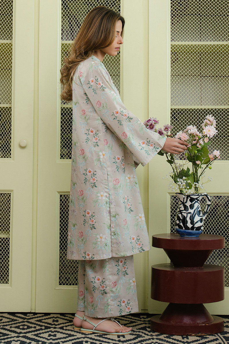 Cross Stitch | Daily Wear 25 | SERENE GLAM-2 PC - by - Libasekhas UK - Registered Vendor of : Cross Stitch - 100% Original Designer Dresss