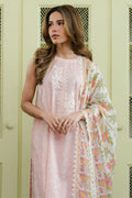 Cross Stitch | Daily Wear 25 | SOFT PINK-3 PC - by - Libasekhas UK - Registered Vendor of : Cross Stitch - 100% Original Designer Dresss