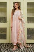 Cross Stitch | Daily Wear 25 | SOFT PINK-3 PC - by - Libasekhas UK - Registered Vendor of : Cross Stitch - 100% Original Designer Dresss