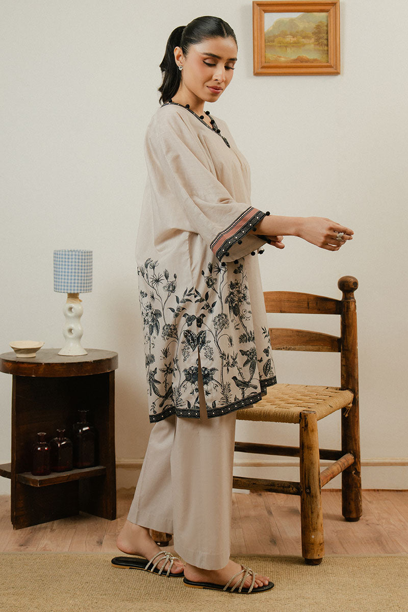 Cross Stitch | Daily Wear 25 | SILVER CLOUD-2 PC - by - Libasekhas UK - Registered Vendor of : Cross Stitch - 100% Original Designer Dresss