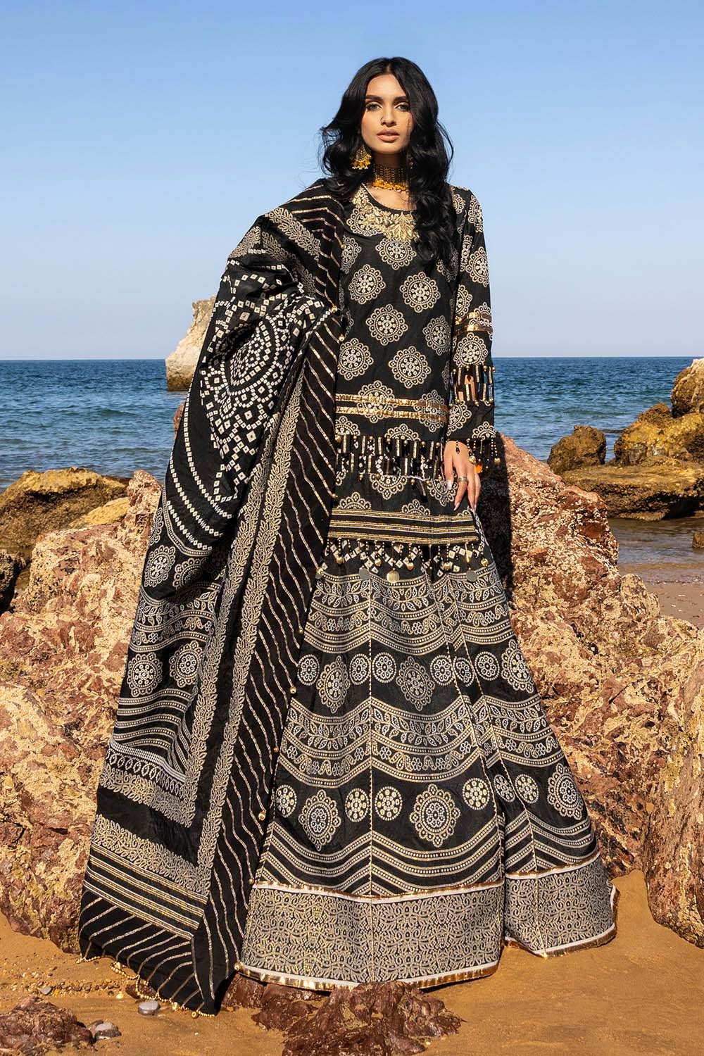 Gul Ahmed | Chunri Lawn 25 | PRW-32083 - by - Libasekhas UK - Registered Vendor of : Gul Ahmed - 100% Original Designer Dresss