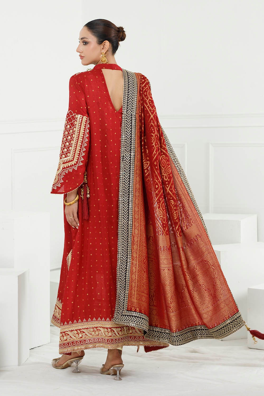 Gul Ahmed | Chunri Lawn 25 | PRW-42003 - by - Libasekhas UK - Registered Vendor of : Gul Ahmed - 100% Original Designer Dresss