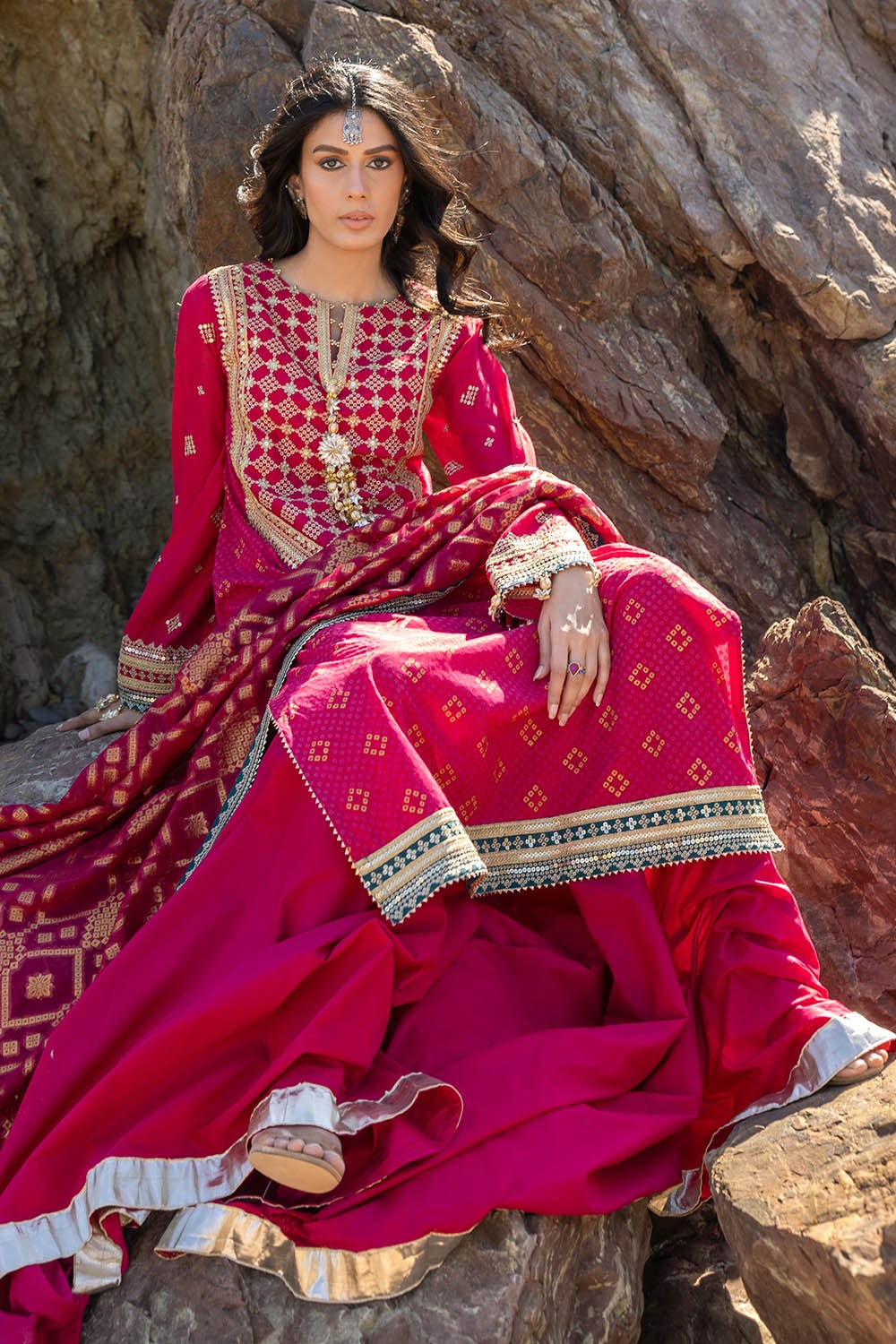 Gul Ahmed | Chunri Lawn 25 | PRW-42004 - by - Libasekhas UK - Registered Vendor of : Gul Ahmed - 100% Original Designer Dresss