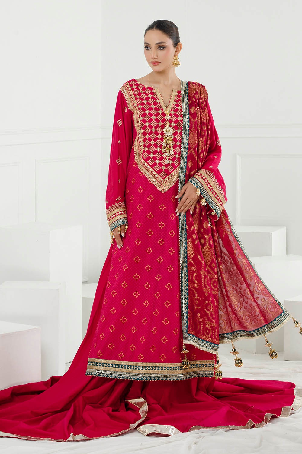 Gul Ahmed | Chunri Lawn 25 | PRW-42004 - by - Libasekhas UK - Registered Vendor of : Gul Ahmed - 100% Original Designer Dresss