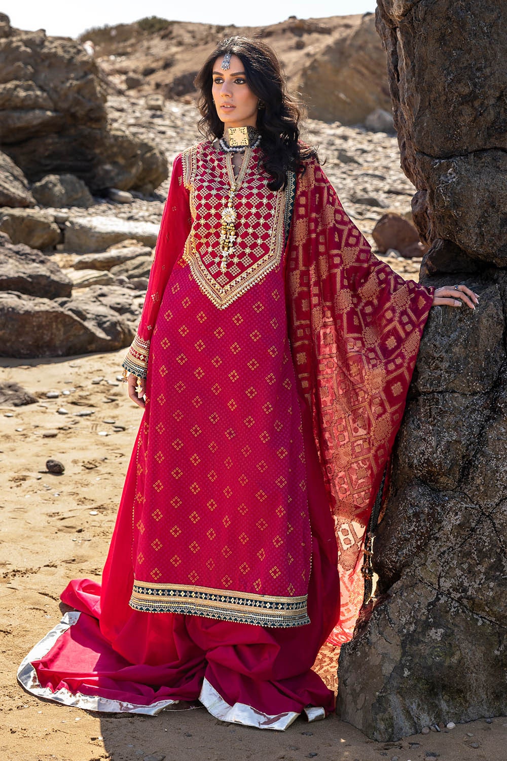 Gul Ahmed | Chunri Lawn 25 | PRW-42004 - by - Libasekhas UK - Registered Vendor of : Gul Ahmed - 100% Original Designer Dresss