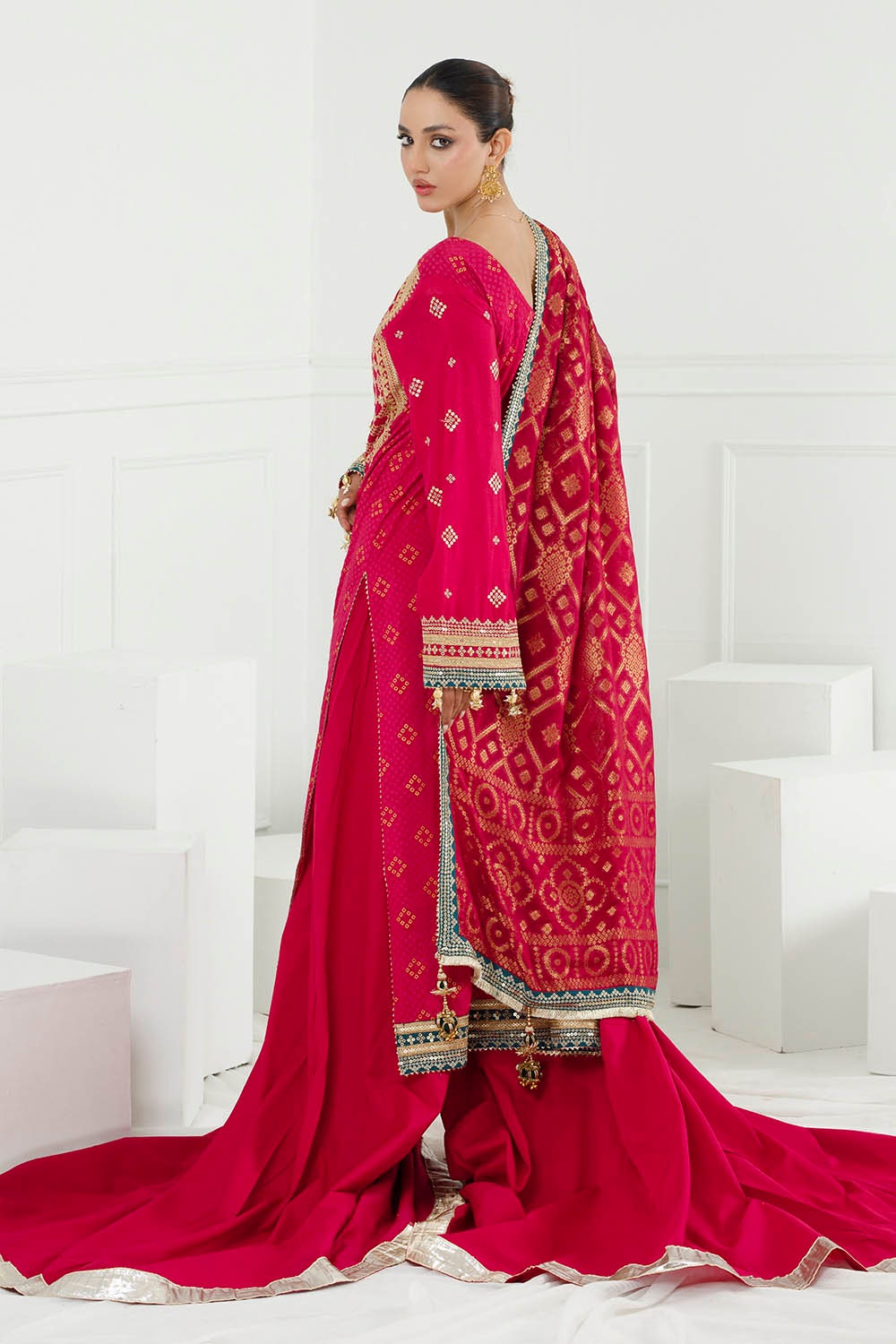 Gul Ahmed | Chunri Lawn 25 | PRW-42004 - by - Libasekhas UK - Registered Vendor of : Gul Ahmed - 100% Original Designer Dresss
