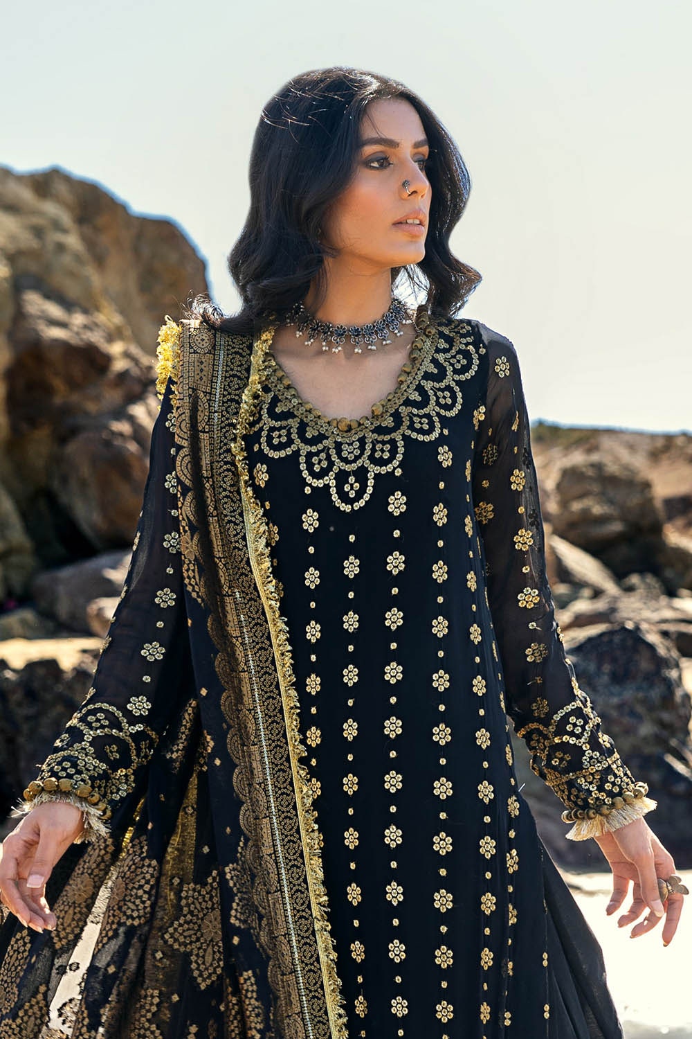 Gul Ahmed | Chunri Lawn 25 | PRW-42005 - by - Libasekhas UK - Registered Vendor of : Gul Ahmed - 100% Original Designer Dresss