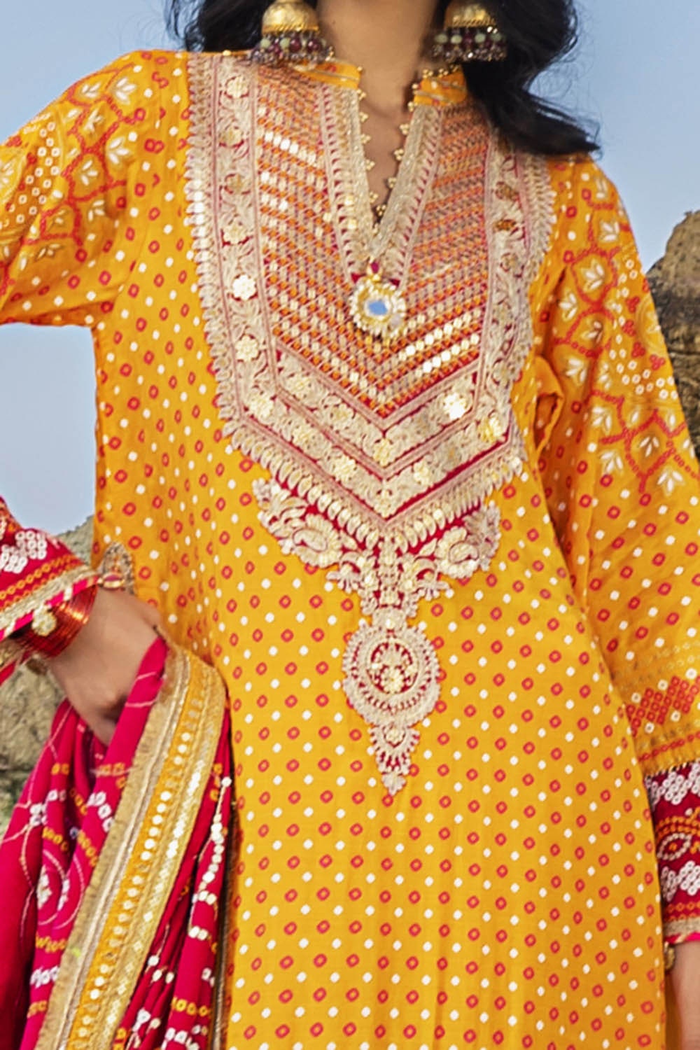 Gul Ahmed | Chunri Lawn 25 | PRW-42006 - by - Libasekhas UK - Registered Vendor of : Gul Ahmed - 100% Original Designer Dresss