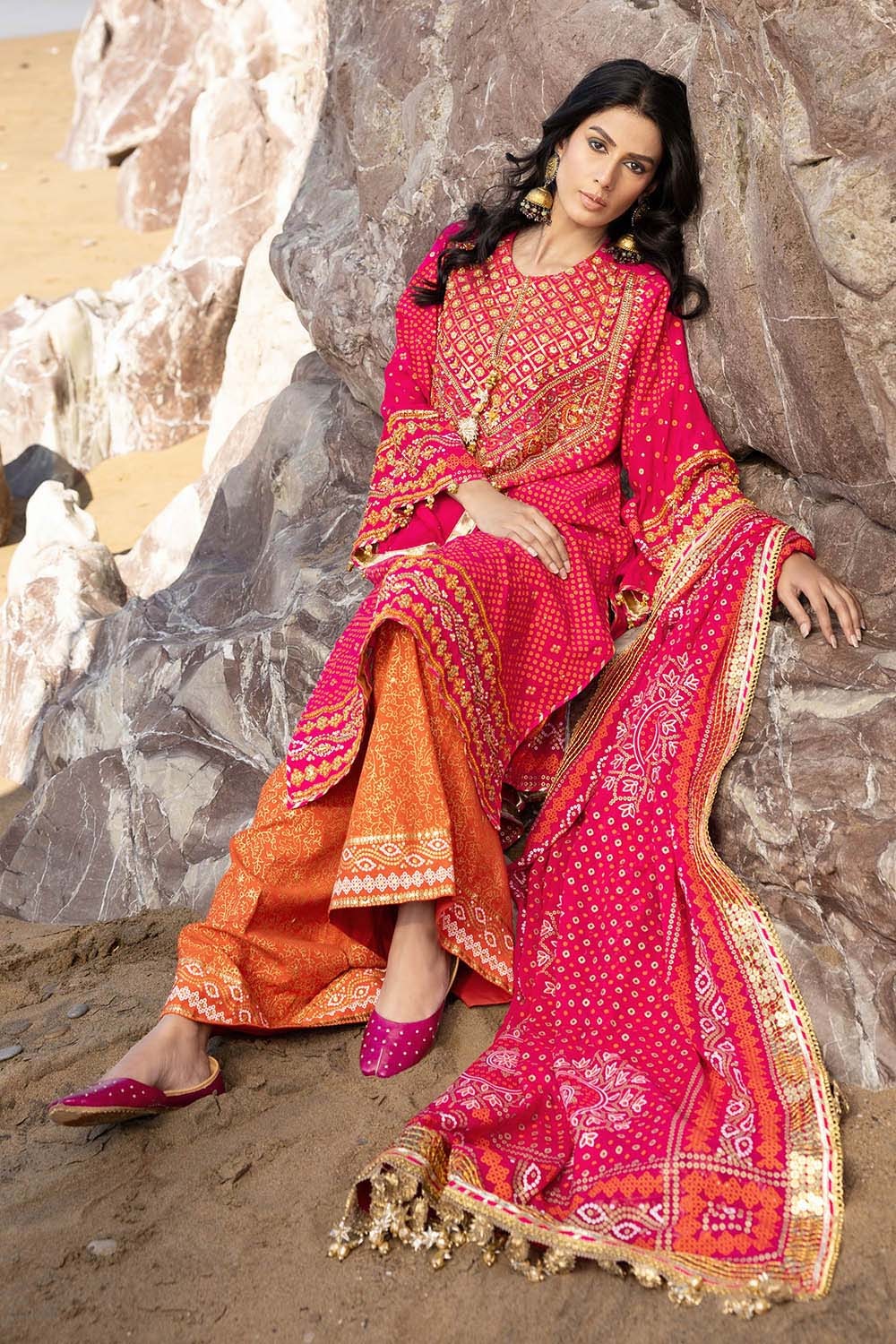 Gul Ahmed | Chunri Lawn 25 | PRW-52019 - by - Libasekhas UK - Registered Vendor of : Gul Ahmed - 100% Original Designer Dresss