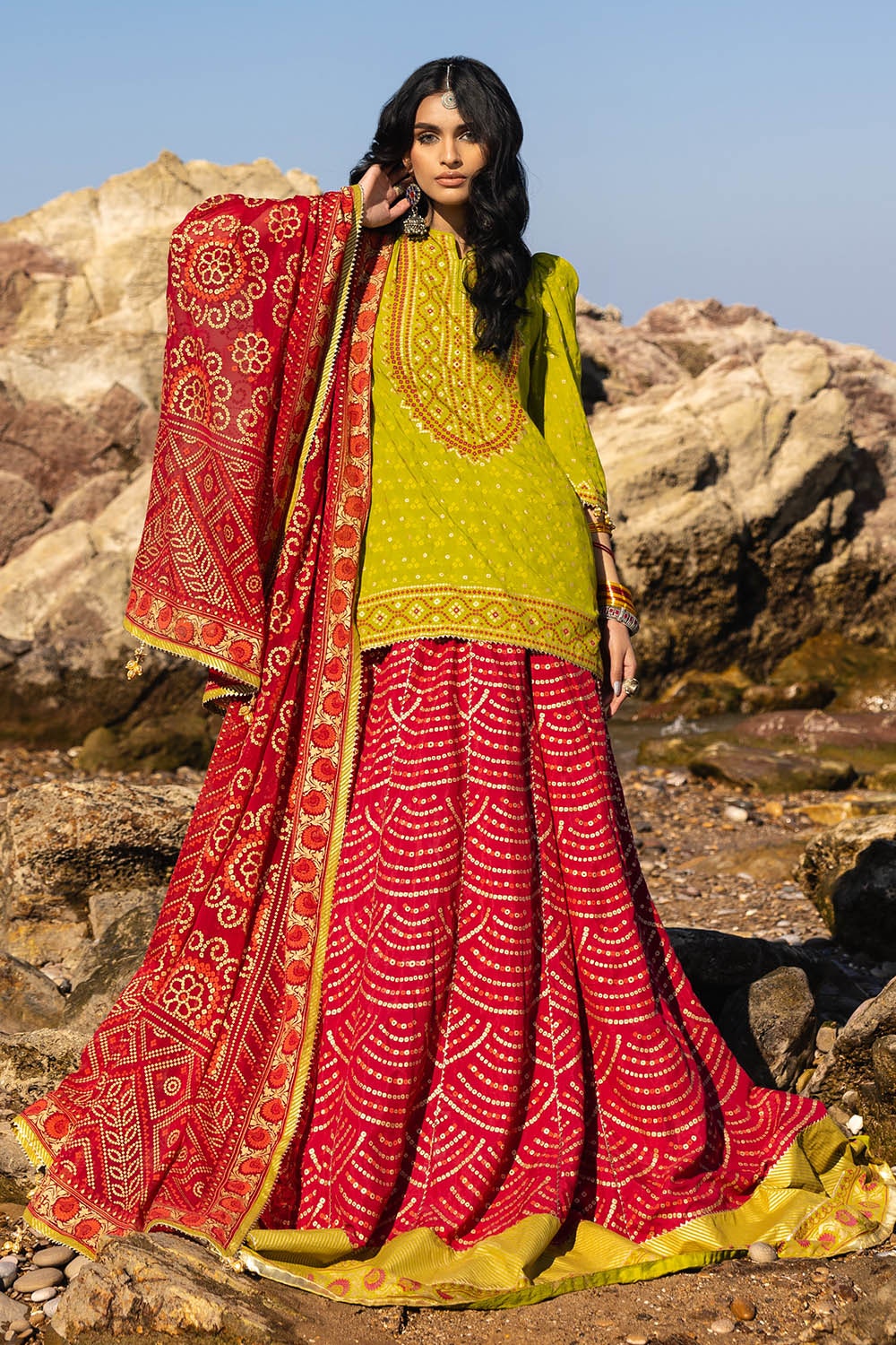 Gul Ahmed | Chunri Lawn 25 | PRW-52021 - by - Libasekhas UK - Registered Vendor of : Gul Ahmed - 100% Original Designer Dresss