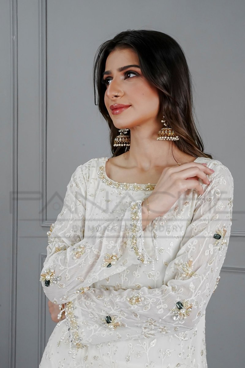 Panache | Pret | Pure Ivory Dreams - by - Libasekhas UK - Registered Vendor of : Panache By Mona - 100% Original Designer Dresss