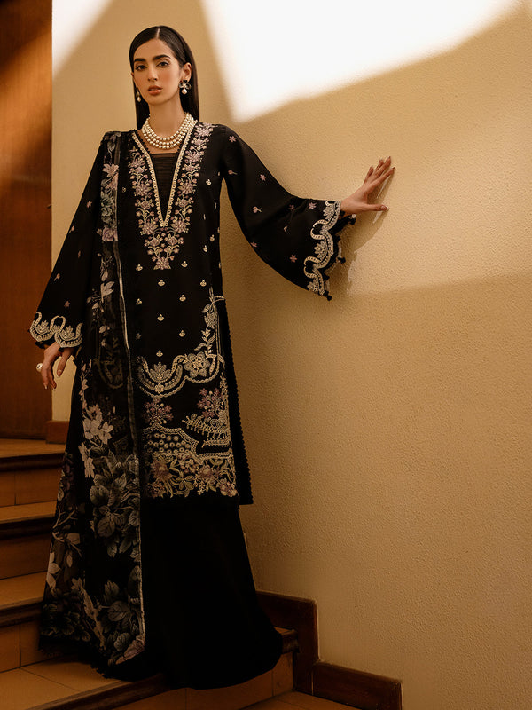 Izel | Dastak Luxury Lawn | QALAH - by - Libasekhas UK - Registered Vendor of : Izel - 100% Original Designer Dresss