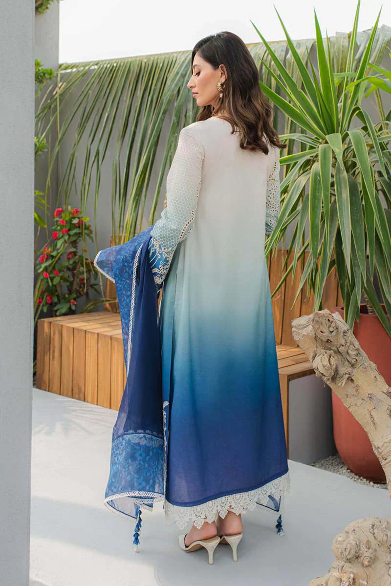 Qalamkar | Q Line Lawn Collection | JK-07 ELZA - by - Libasekhas UK - Registered Vendor of : Qalamkar - 100% Original Designer Dresss